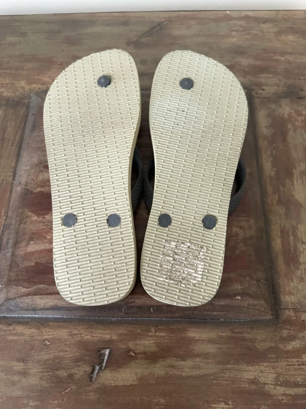 Havaianas Top Nautical grey‎ red rubber flip flops unisex men’s size 8